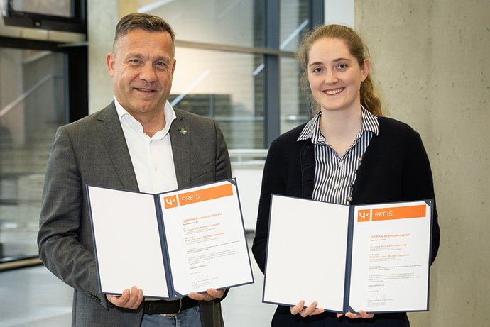 Dr. Eva Kathrin Lamadé und Prof. Dr. Michael Deuschle 