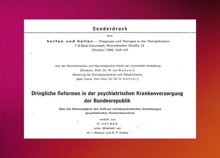 Screenshot der Denkschrift