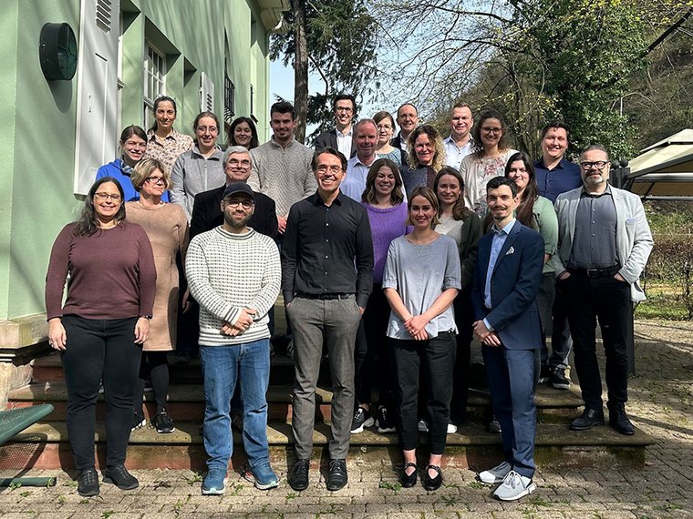 Staff of the Clinic for Dependent Behaviour and Addiction Medicine at the 2024 research retreat at IWH Heidelberg.