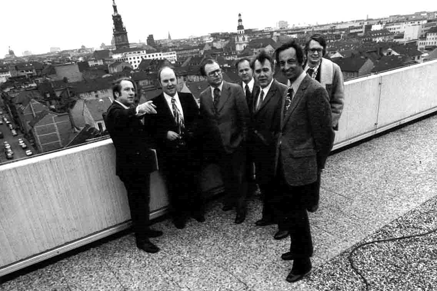 Gruppenfoto auf dem Dach des ZI
